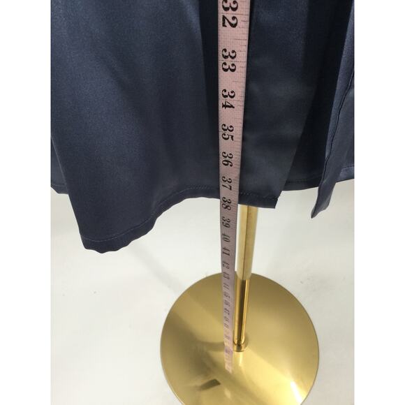 AW BRIDAL SZ L dusty blue satin robe NEW B159 - Picture 4 of 6